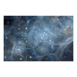 Gebroken Nevelveld Kosmische Geometrie Foto Afdruk