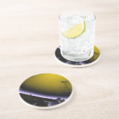 Gebroken Paars en geel Onderzetter (Zijkant)