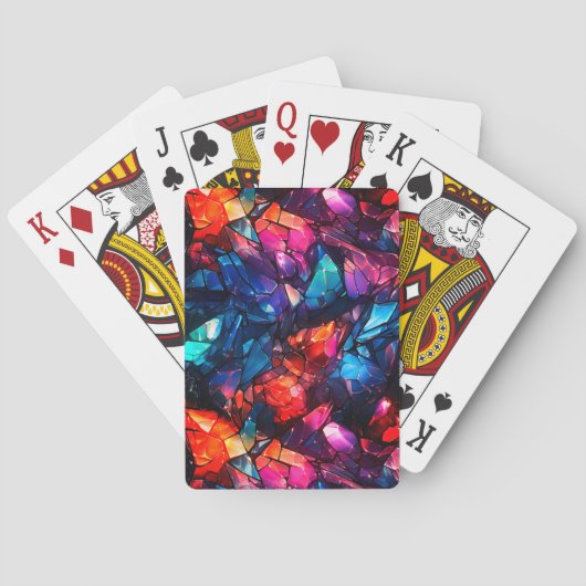 Gebroken Pareltjes Pokerkaarten (Achterkant)