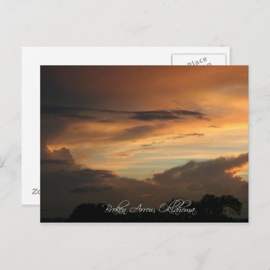 Gebroken Pijl, O.K. zonsondergang Briefkaart (Voorkant / Achterkant)