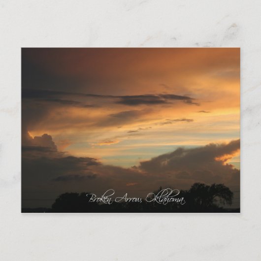 Gebroken Pijl, O.K. zonsondergang Briefkaart (Voorkant)