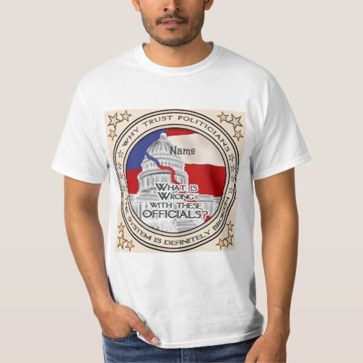 Gebroken politiek systeem T-shirt (Voorkant)