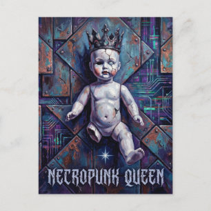 Gebroken Pop Necropunk Koningin Briefkaart