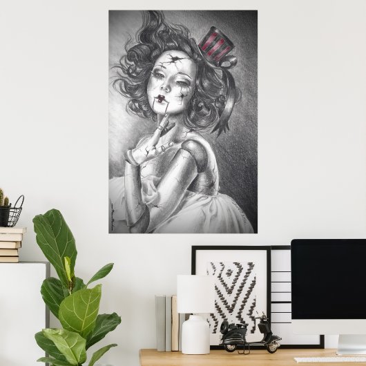 Gebroken Poster gebroken Poster doll (Thuiskantoor)