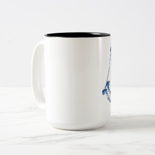 Gebroken prins eenzijdige mok (Voorkant links)