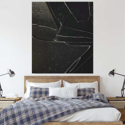 GEBROKEN RAAM CANVAS AFDRUK (Insitu (Slaapkamer))