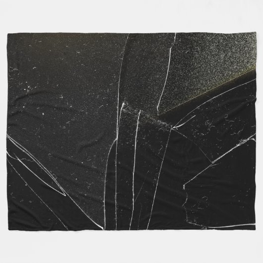 GEBROKEN RAAM FLEECE DEKEN (Voorkant (Horizontaal))