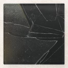 GEBROKEN RAAM GLAZEN ONDERZETTER