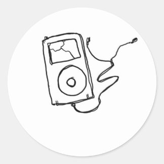 gebroken ronde sticker