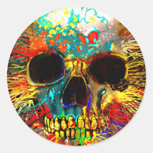 Gebroken Ronde Sticker