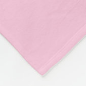 Gebroken roze fleece deken (Hoek)