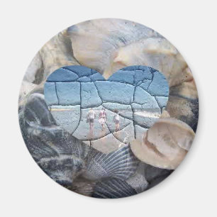 Gebroken schelpen magneet