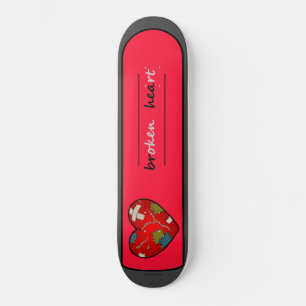 gebroken skateboarder persoonlijk skateboard