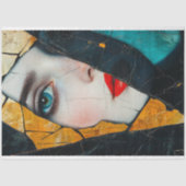 Gebroken Spiegeling Abstracte Kunst Decoupage Tissuepapier (Voorkant)