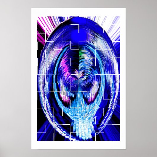 Gebroken spiegelkunst poster (Voorkant)