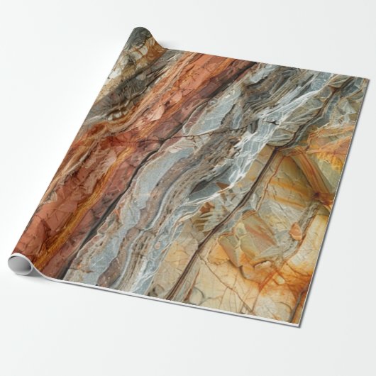 Gebroken Steen Cadeaupapier (Uitgerold)
