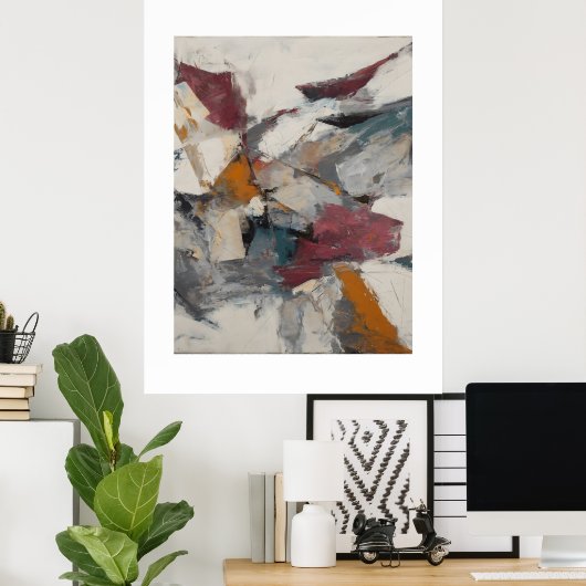 Gebroken stilte poster (Thuiskantoor)