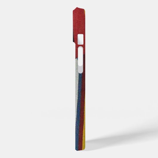 Gebroken strepen en hout Case-Mate iPhone case (Achterkant / Links)