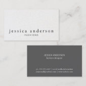 Gebroken subtiele elegantverlichting minimalistisc visitekaartje (Voorkant / Achterkant)