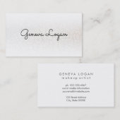 Gebroken subtiele elegantverlichting minimalistisc visitekaartje (Voorkant / Achterkant)