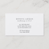 Gebroken subtiele elegantverlichting minimalistisc visitekaartje (Achterkant)