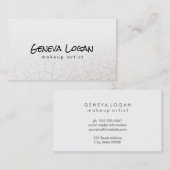 Gebroken subtiele elegantverlichting minimalistisc visitekaartje (Voorkant / Achterkant)