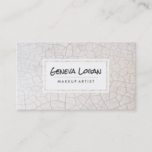 Gebroken subtiele elegantverlichting minimalistisc visitekaartje (Voorkant)