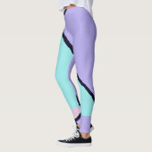 Gebroken tegel nevelige kleuren leggings (Links)