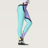 Gebroken tegel nevelige kleuren leggings (Rechts)