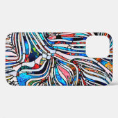 Gebroken texturen. Eenheid van Glas in lood. Ab Case-Mate iPhone Case (Achterkant (horizontaal))