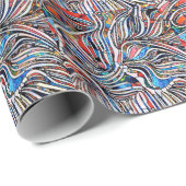 Gebroken texturen: Glas in lood Unity Cadeaupapier (Rol Hoek)