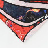 Gebroken texturen: Glas in lood Unity Fleece Deken (Hoek)