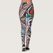 Gebroken texturen: Glas in lood Unity Leggings (Achterkant)