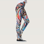 Gebroken texturen: Glas in lood Unity Leggings (Rechts)