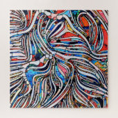 Gebroken texturen: Glas in lood Unity Legpuzzel (Horizontaal)