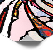 Gebroken texturen: Glas in lood Unity Poster (Hoek)