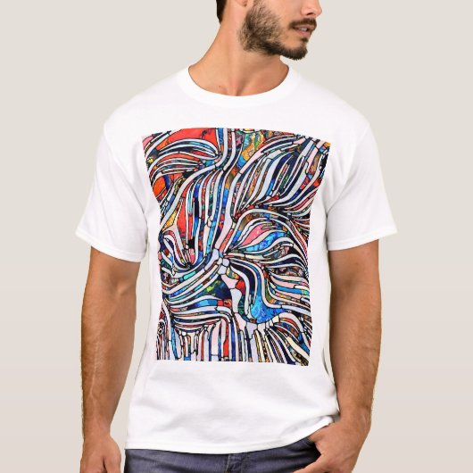 Gebroken texturen: Glas in lood Unity T-shirt (Voorkant)