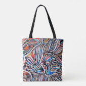 Gebroken texturen: Glas in lood Unity Tote Bag (Achterkant)