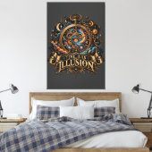 Gebroken Tijd Canvas Afdruk (Insitu (Slaapkamer))