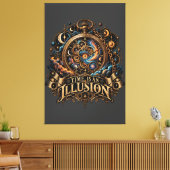Gebroken Tijd Canvas Afdruk (Insitu (Woonkamer))