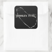 Gebroken Tusk Sticker (Tas)