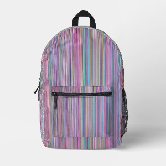 Gebroken tv-scherm Rainbow-streep Bedrukte Rugzak (Voorkant)