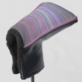 Gebroken tv-scherm Rainbow-streep Golfheadcover (3/4 voorkant)