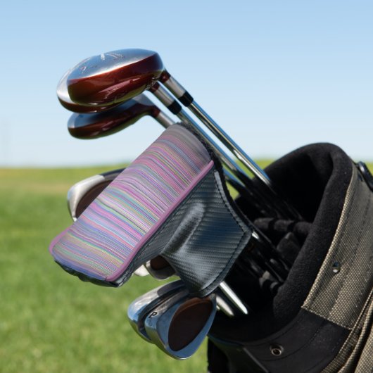 Gebroken tv-scherm Rainbow-streep Golfheadcover (Insitu)