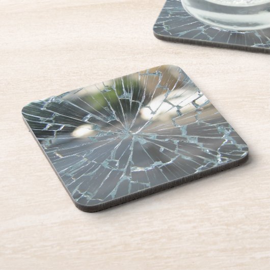 gebroken venster bier onderzetter (Linkerzijde)