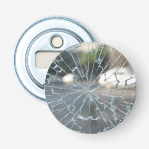 gebroken venster button flesopener