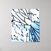 gebroken venster canvas afdruk (Voorkant)