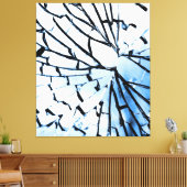 gebroken venster canvas afdruk (Insitu (Woonkamer))