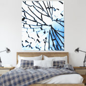 gebroken venster canvas afdruk (Insitu (Slaapkamer))