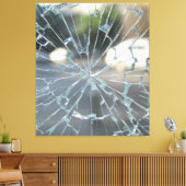 gebroken venster canvas afdruk (Insitu (Woonkamer))